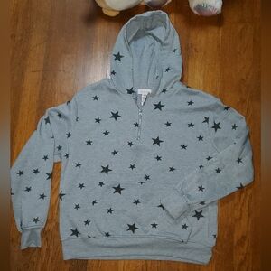 If It Were Me Gray Zip Up Star Hoodie